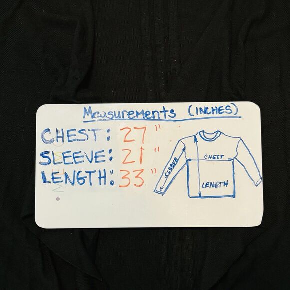 AVENUE Black Long Cardigan – Draped Lapel – Plus Size 26/28 – Elegant - Picture 7 of 7